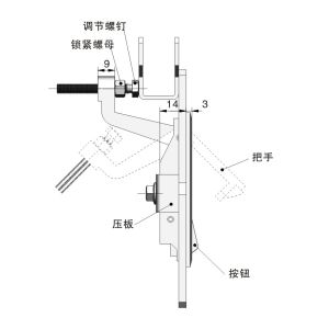Metal Electrical Panel Latch Black Cabinet Hinge Lock ISO Certificate