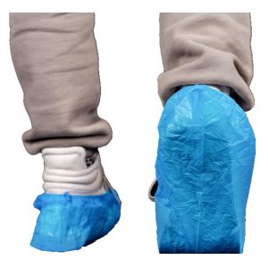 Clean Use Waterproof Various Size Disposable CPE Plastic Shoe Cover Elastic