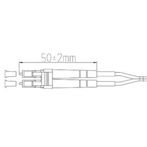 SM LC Duplex Connector High Return Loss Low Insertion Loss