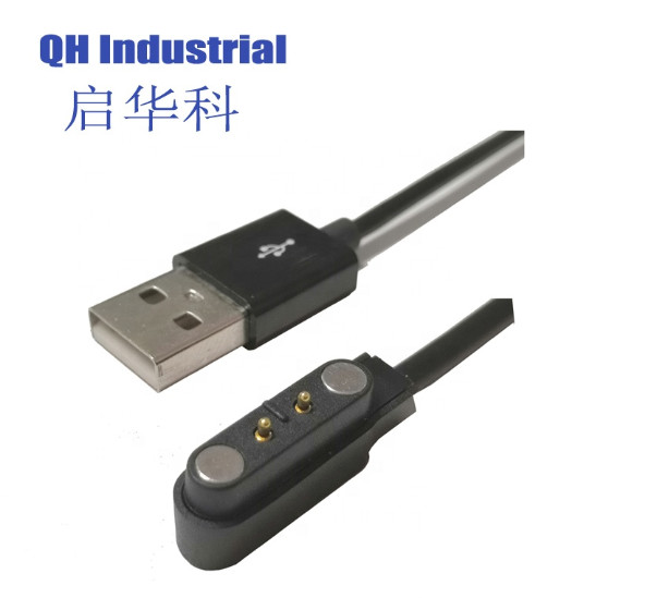 Quality 2Pin 4.0mm Pitch without Positioning Point 1mm 2mm 3mm 4mm Male Smart Watch Smart Device Magnetic Power USB Connector wholesale