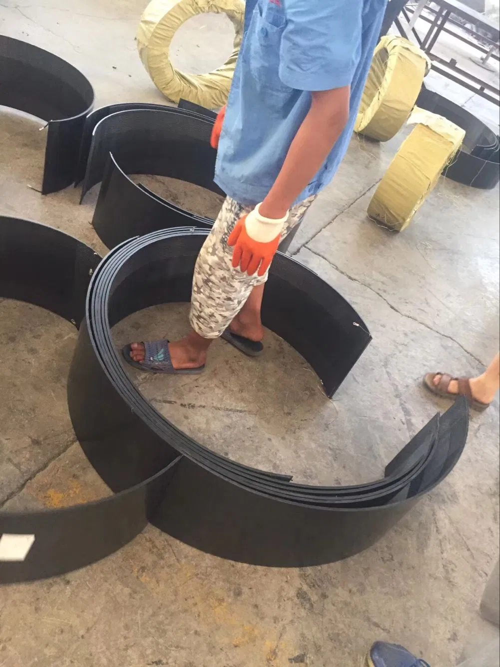 Polyethylene Electric Fusion Tape / Belt for Metal Reinforced Spirally Corrugated Pipe