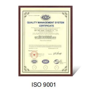 TONGZHAN INDUSTRIAL LIMITED Certifications