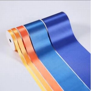 Polyester Decoration Gift Ribbon Satin 10mm 100mm Custom Roll for Packing