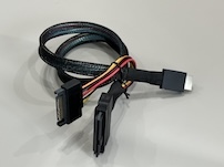 SFF-8654 8i to SFF-8654 8i High-Speed Mini SAS HD Connector Cable, 1.0 m 32AWG