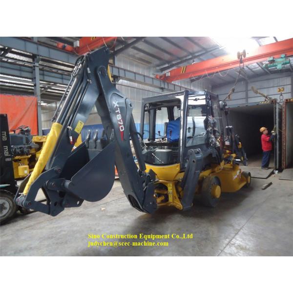 Quality 4 Wheels Construction Wheel Loader XT870H Backhoe Loader Driving Loader Backhoe wholesale
