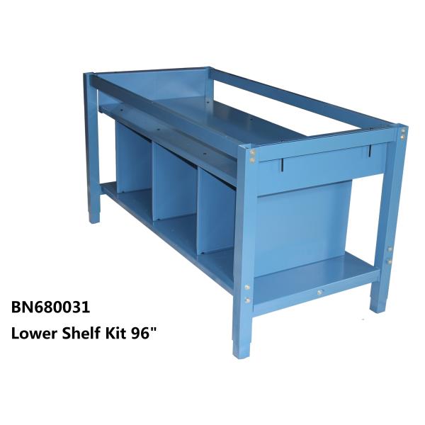 Lower Shelf Kit For Divider The Space Under The Industrial Work Table 96 Inch