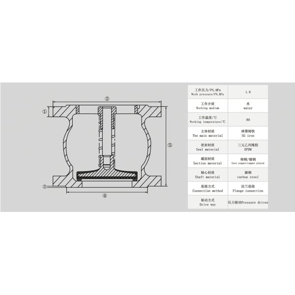 Ductile Iron Silent Type Check Valve Hc41x Dn450 Pn16 Non Return Valve
