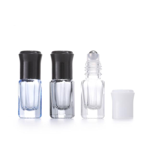 Quality Best Glass Roller Bottles For Essential Oils Octagonal Detailed Painting Scene wholesale