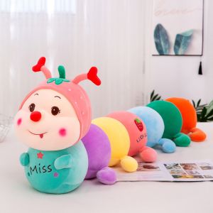 35cm Colorful Caterpillar Plush Toy With PP Cotton Filled