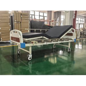 Two Function Manual Hospital Bed with Cold Rolled Steel Frame