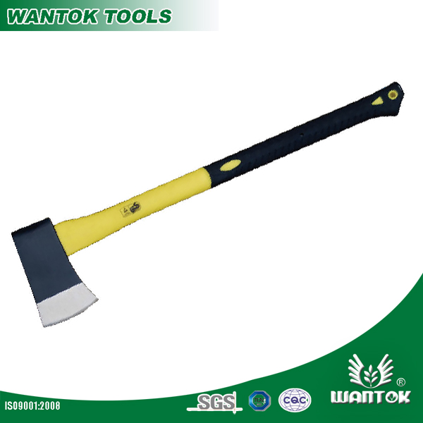 Splitting Maul Axe FiberGlass Handle Double Color Plastic-Coating Perfect for Campers