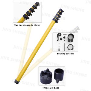 Carbon Fiber Smoker Detector Pole 20ft/6m Extendable Smoke Alarm Testing Pole