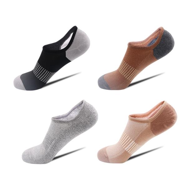 Customized Cotton Men'S Ankle Length Socks Summer Breathable Boat Invisible Socks