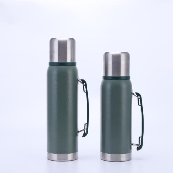 Quality 1000ml 1200ML Double Wall Thermos Bottle With Handle Vacuum Insulated Wide Mouth wholesale