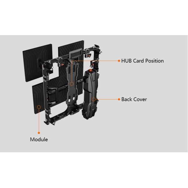 P3.9 P4.8 Indoor Rental LED Display 3840Hz Refresh Rate High Brightness