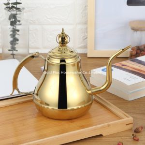 China 1.2L Coffee Drip Kettle Narrow Spout Tea Pot Food Grade Non Slip Handle on sale
