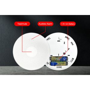 TUYA WiFi 2 In 1 Smoke And Carbon Monoxide Detector Alarm With Alkaline Zinc