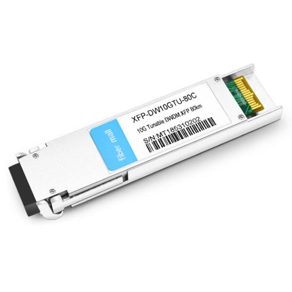 Quality Juniper XFP-10G-CBAND-T50-ZR Compatible 10G Tunable DWDM XFP 50GHz 1529.16nm～1568.36nm 80km LC SMF DDM Transceiver Module wholesale