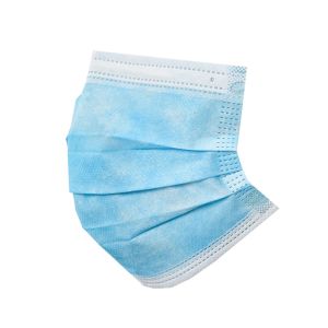Blue 3 Ply Disposable Face Mask / Disposable Mouth Mask With Earloop
