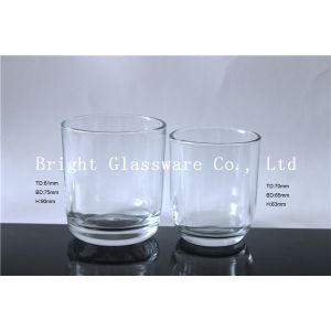 China Best design cylinder candle holder for home decor, glass cup sale on sale