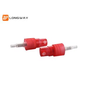 18mm Red 18/415 Fine Mist Sprayer For Make Up Bottle 0.1-0.15ml/T Discharge Rate
