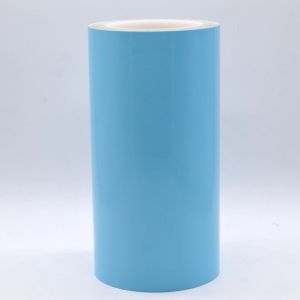 Matte Blue 1Mil Permanent Adhesive Polyimide Materials With Glassine