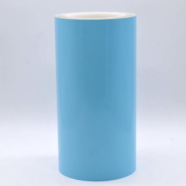 Quality Matte Blue 1Mil Permanent Adhesive Polyimide Materials With Glassine wholesale
