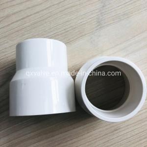 Cheap ASTM Sch40 PVC Reducing Coupling for Water Supply Pipe Fittings QX 1-1/4 prime Customers for sale