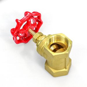 DN15 DN80 BSP NPT Brass Stop Valve PN16 With Manual Five Star Hand Wheel
