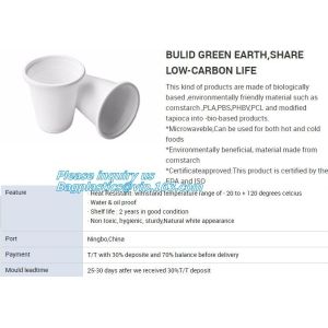 mushroom tray vegetable tray, corn starh plastic disposable lunch box, eco