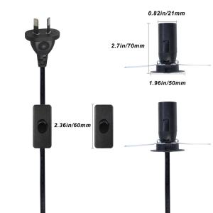 Cheap SAA Power Cord With 303 on off Switch and E14 E12 Socket for Salt Lamp for sale