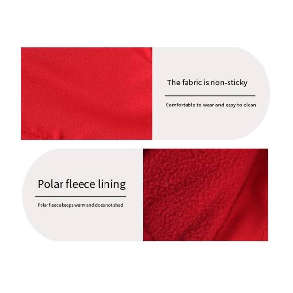 Winter Pet Jacket Dog Clothes Traction Zipper Pattern Stay Warm