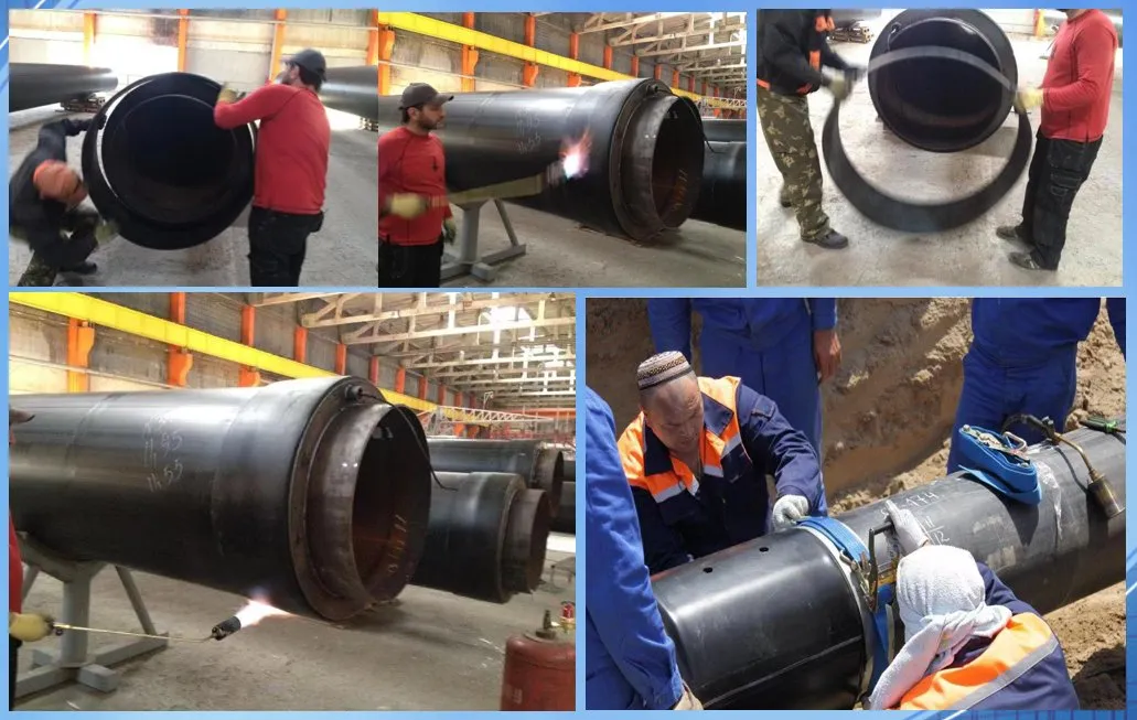 HDPE Seamless Electrofusion Sleeves Welding For Pre Insulated Pipe