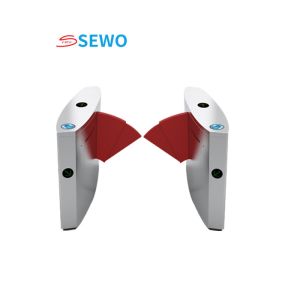 Cheap 900mm Widened Pedestrian Flap Barrier Gates For Pedestrian Access Control for sale