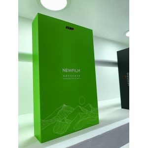 Eco-degradable satin etched BOPP release liner with precise UV acceptable