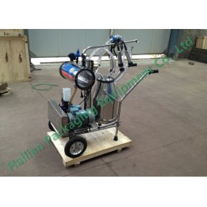 Single Cow Mobile Milking Machine , Electric Bucket Milking Machine