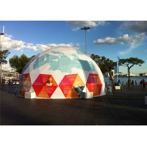 Cheap Big Steel Frame Geodesic Dome Tent Sleeping Half Sphere Tent for sale