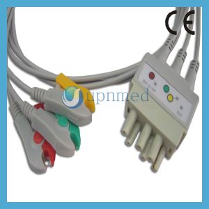 BR-019P Nihon Kohden 3 lead ECG cable,3 lead wires