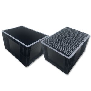 ESD Bin Box Esd Plastic Tool Box Black Antistatic PP PVC Box for PCB