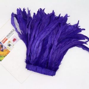 Cheap 10-12 inch Rooster Coque Feather Fringe Trim for Quick Shipping DHL UPS FEDEX EMS TNT for sale