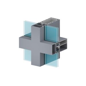 Unitized Aluminium Curtain Wall Profile Modern Design Elegant Appearance