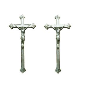 Funeral Jesus Decoration Coffin Crucifix Size 38.5 × 18.5 Cm PP Recycle