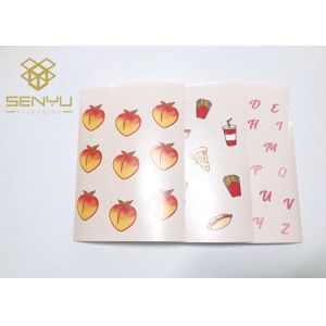 Self Adhesive Custom Printable Label Stickers Clear PET Material Stickers