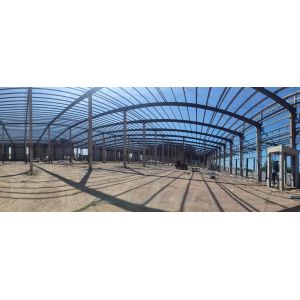 Portal Frame Prefabricated Steel Structure Anti Corrosive Paint Hot Dipped