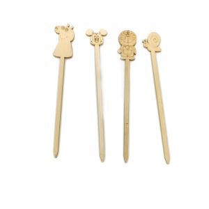 Disposable Bamboo Cocktail Picks Bamboo Skewers For Party 12cm