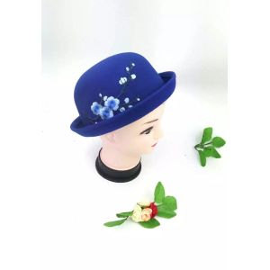 Woven Washed Label Broad Brimmed Hat Patch Panel Style Available 56cm - 60cm