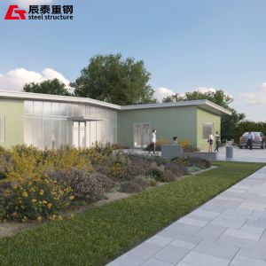 Modern Design Steel Structure Workshop With Sliding Door Alloy Frame