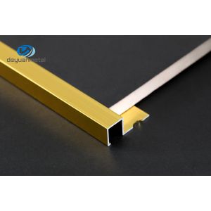 Anodized Aluminium Edge Trim Profiles With Hole Punched 0.7-2mm Thickness