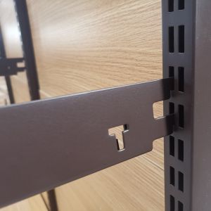 Electroplating Gondola Shelf Brackets For Retail Shelving Units Adjustable