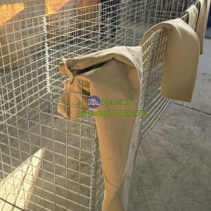 Flood Control Defensive Barrier use Galvanized Welded Gabion Box Lined